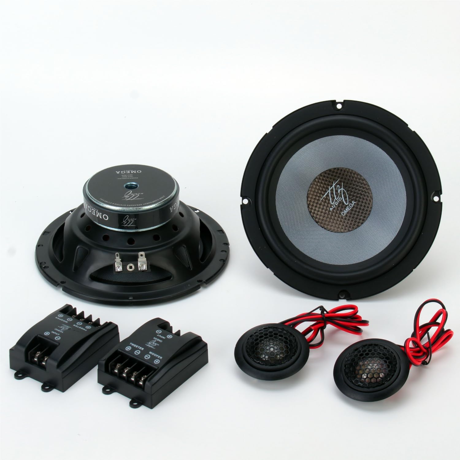 Omega Series Car Audio 6.5" Inch 2-Way Component Speakers Set